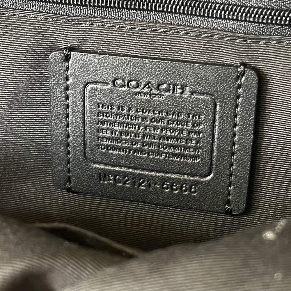 Coach Black Leather Women’s Backpack with Gold Accents - Picture 2 of 6